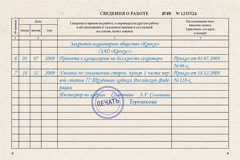 Образец заявления на увольнение по собственному желанию 2014